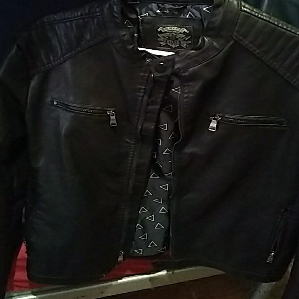 Xios New York leather jacket